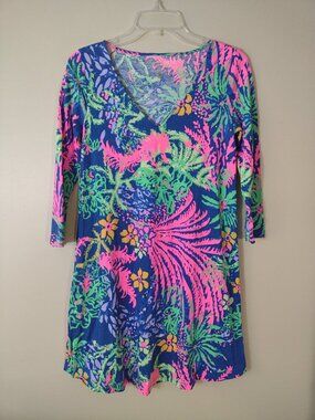 Lilly Pulitzer shift dress  Erin All A Women’s  Floral Size XS Beach Vacation